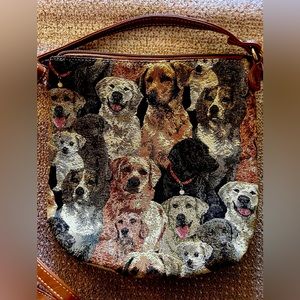 Adorable Vintage Sainty Labrador/Dog Crossbody Purse